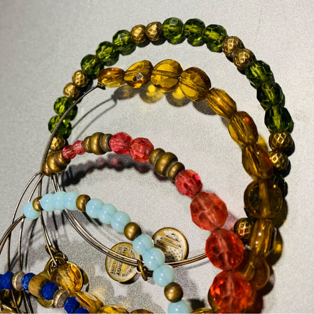 Alex & Ani multi Color bangles set - Picture 2 of 6
